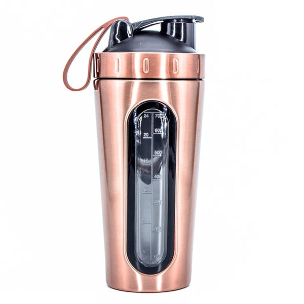 24oz Stainless Steel Protein Shaker Bottle