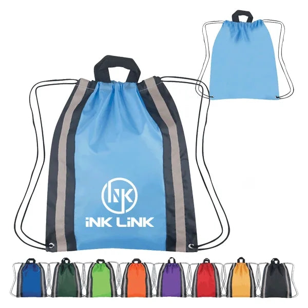Spliced Drawstring Backpack