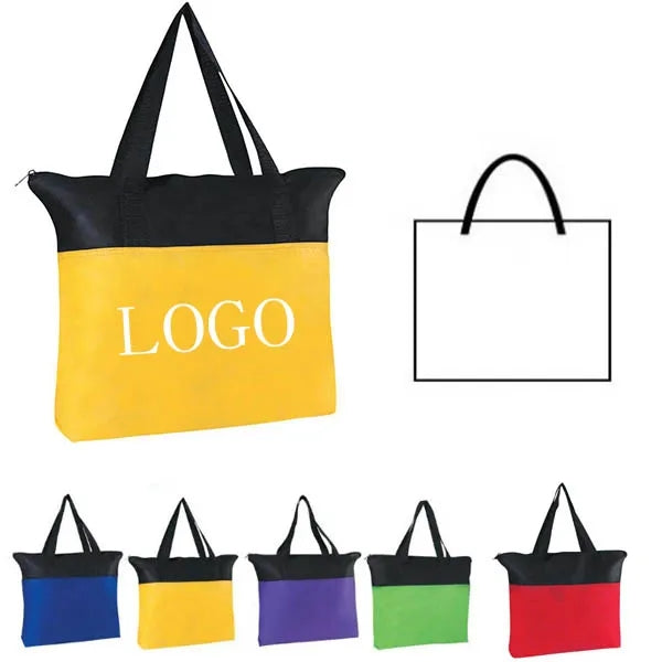 Non-Woven Zippered Tote Bag