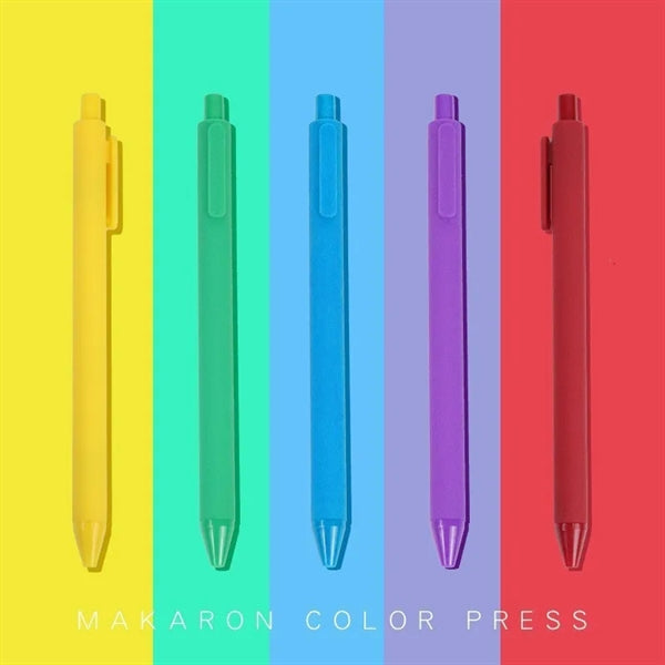 Candy-Colored Plastic Ballpoint Pen with Logo Customization