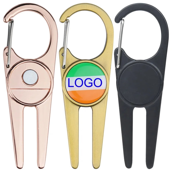 Metal Clip Divot Tool with Ball Marker