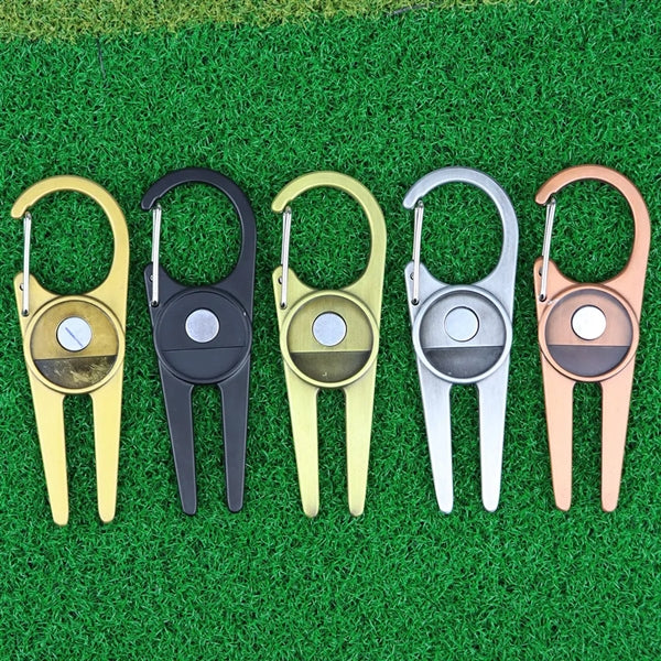 Metal Clip Divot Tool with Ball Marker