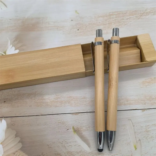 Bamboo Ballpoint Pen Set