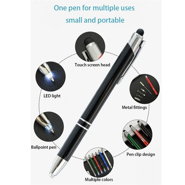 Touch Ballpoint Pen With Led Light