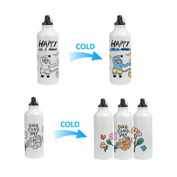 17.5Oz Cool Color Changing Bottle Outdoor Aluminum Tumbler