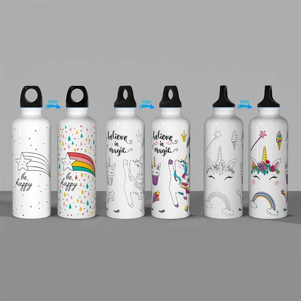 17.5Oz Cool Color Changing Bottle Outdoor Aluminum Tumbler