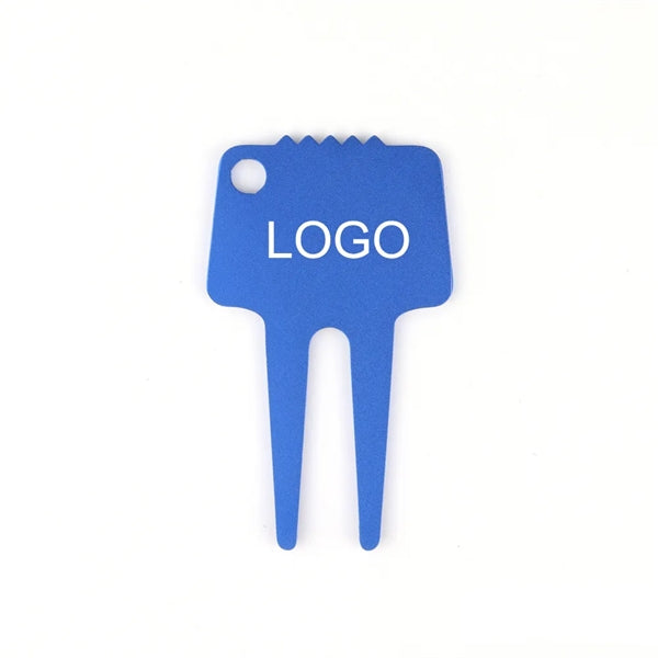 Aluminum Golf Divot Tool Key Chain