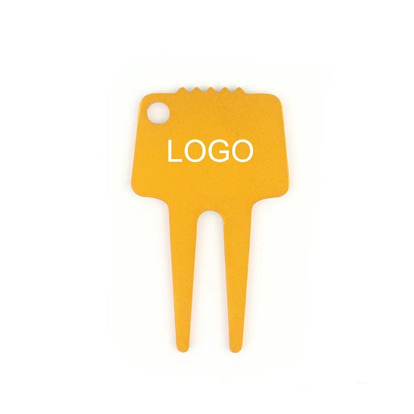 Aluminum Golf Divot Tool Key Chain