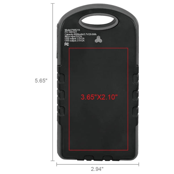 The Usil UL 8000Mah Solar Power Bank