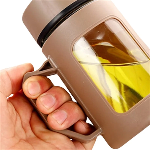 17 oz Double Wall Glass Tea Water Cup Tumbler with Strainer