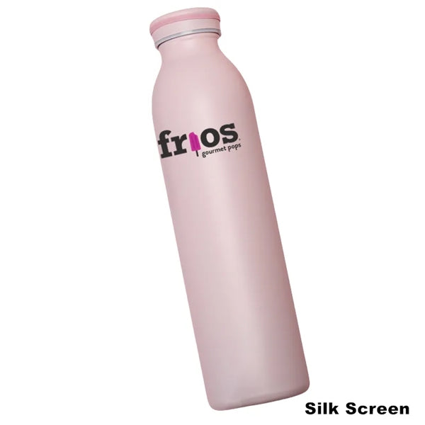 12/16/20 oz Stainless Steel Water Bottle with Screw On Lid