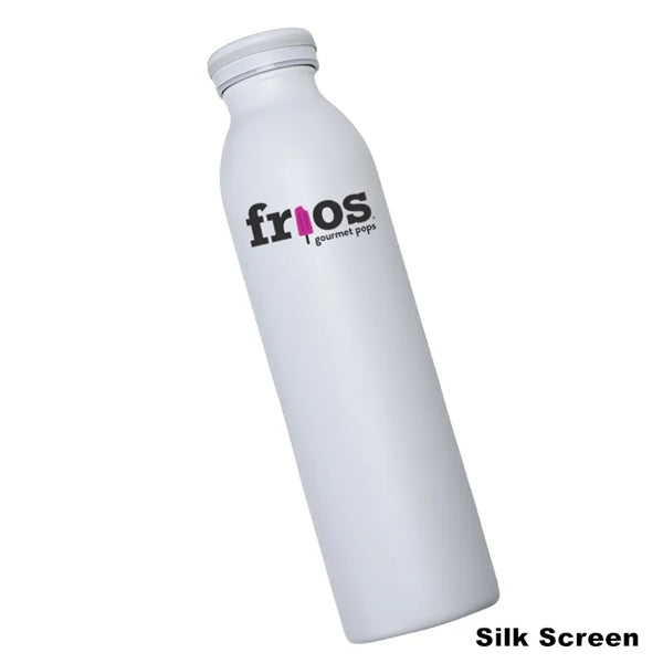 12/16/20 oz Stainless Steel Water Bottle with Screw On Lid