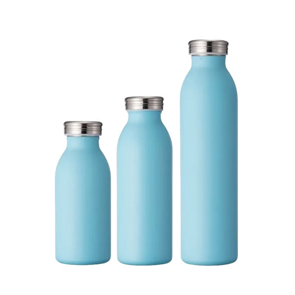 12/16/20 oz Stainless Steel Water Bottle with Screw On Lid