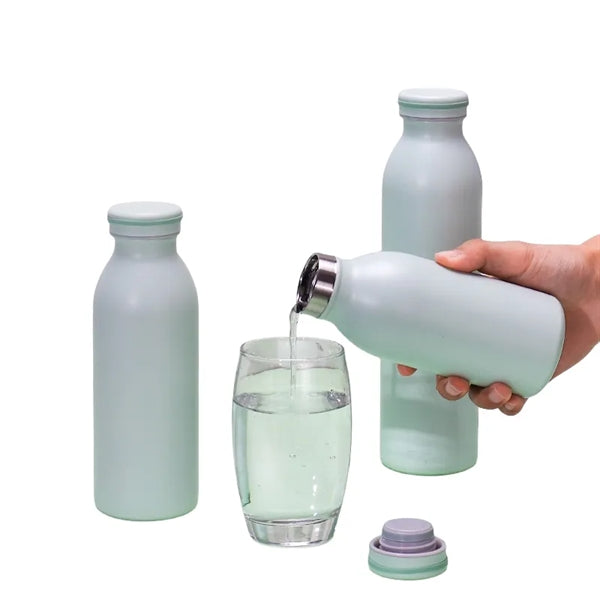 12/16/20 oz Stainless Steel Water Bottle with Screw On Lid
