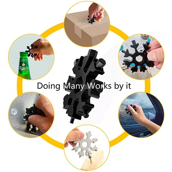 18-in-1 Snowflake Bottle Opener Multi Tool