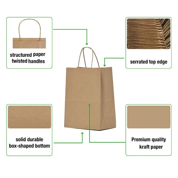 Kraft Paper Gift Wrapping Bag