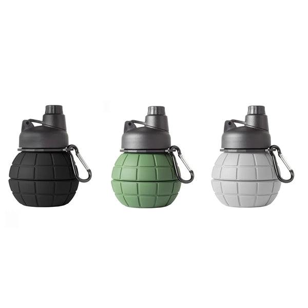 Collapsible Grenade Silicone Water Bottle