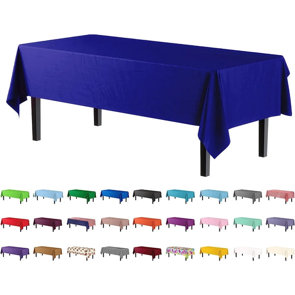 Plastic Tablecloth 54in x 108in Rectangle