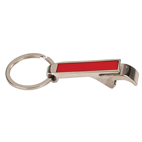 2.5" Black Bottle Opener Keychain