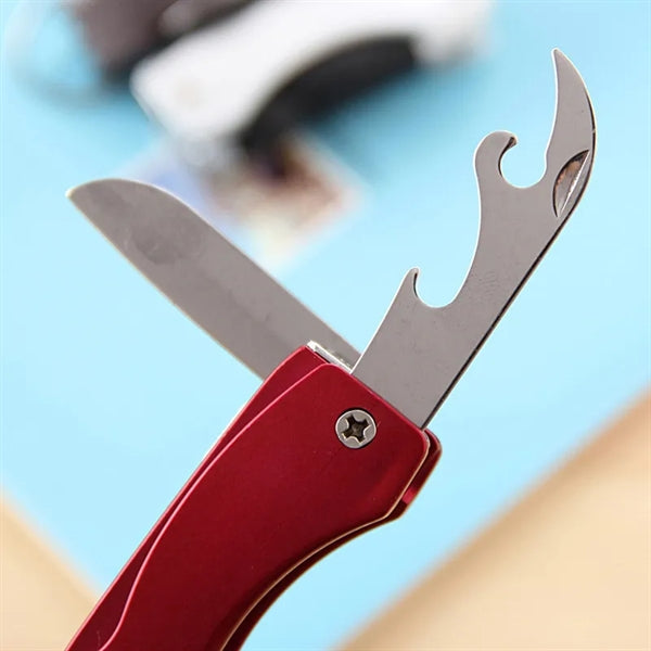 4 In 1 Multi-Function Ballpoint Pen With LED Light Knife