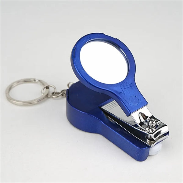 Key Chain Ballpoint Pen Mirror Nail Clipper File Earpick