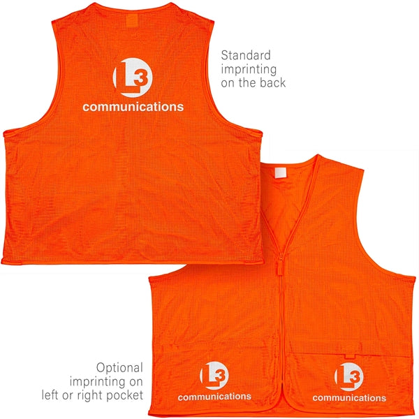 100% Polyester Premium Safety Vest