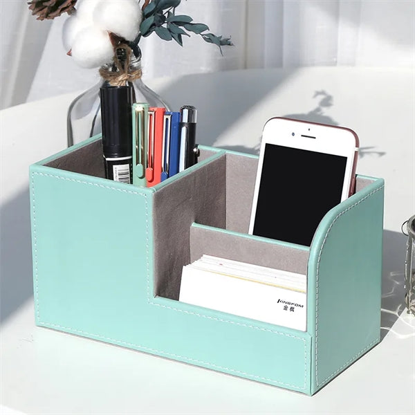 PU Leather Desk Organizer