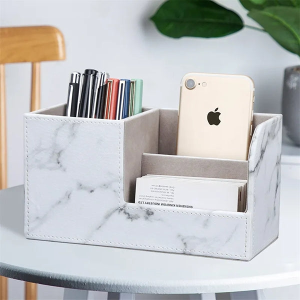 PU Leather Desk Organizer