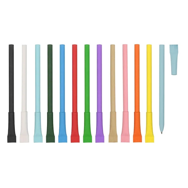Eco Friendly Plastic Free Biros Kraft Paper Ballpoint Pen