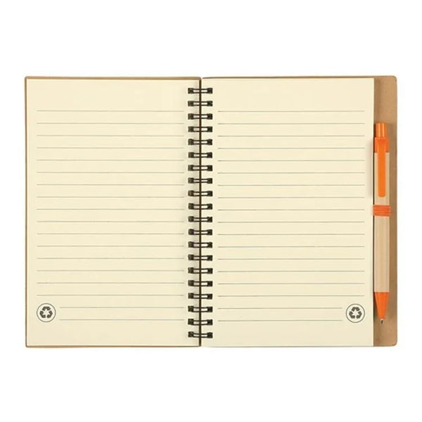 Eco-inspired Spiral Notebook & Pen
