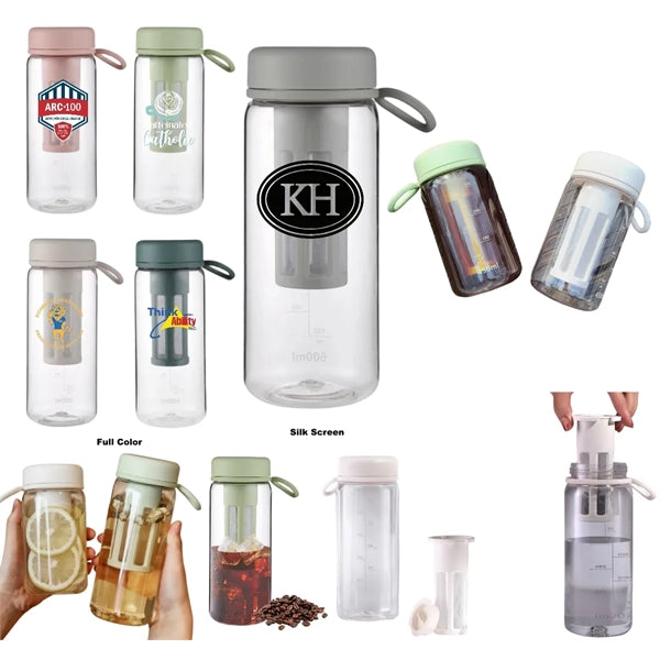 15/20 oz Cold Brew Pitcher Coffee Maker Bottle with Scale