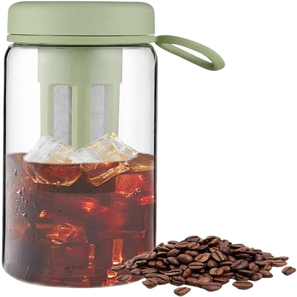15/20 oz Cold Brew Pitcher Coffee Maker Bottle with Scale