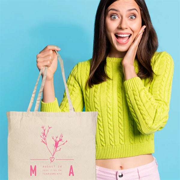 Jumbo Down to Business 10oz Cotton Canvas Tote Bag