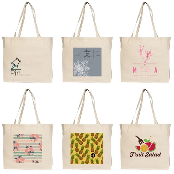 Jumbo Down to Business 10oz Cotton Canvas Tote Bag