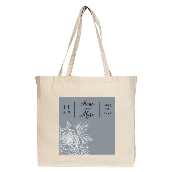 Jumbo Down to Business 10oz Cotton Canvas Tote Bag