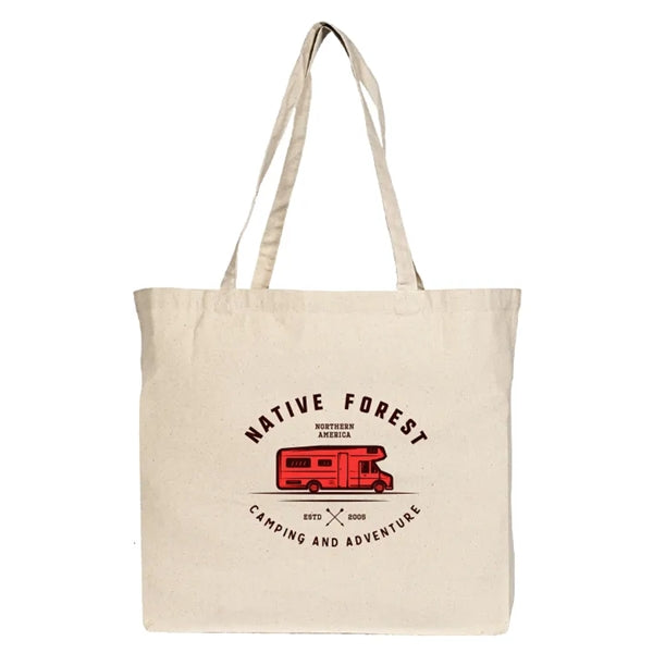 Jumbo Down to Business 10oz Cotton Canvas Tote Bag