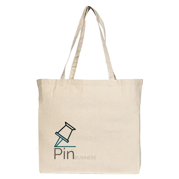 Jumbo Down to Business 10oz Cotton Canvas Tote Bag