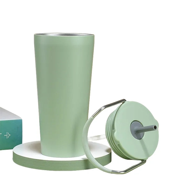 20 oz Insulated Stainless Steel Bucket Tumbler with Straw