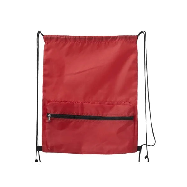 Drawstring Backpack with Front Pocket