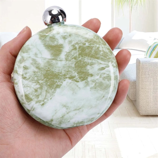 5 Oz Round Metal Carry-On Flask