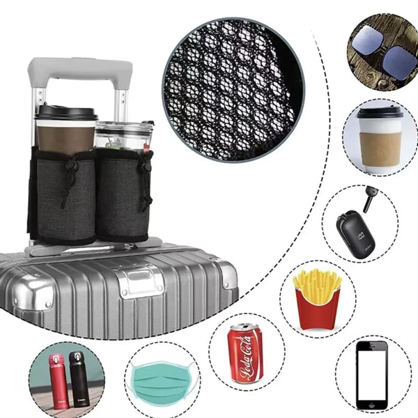 Luggage Cup Holder Free Hand Drink Storage Bag