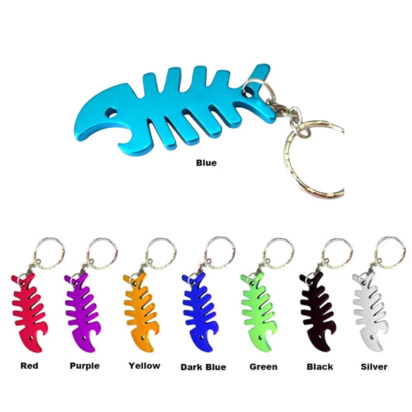 Fish Bone Keychain Bottle Opener