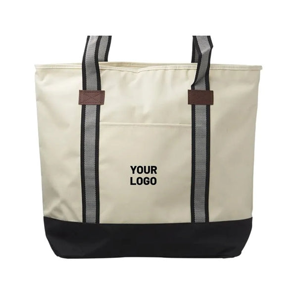 Large Sea Coast Polyester Tote Bag
