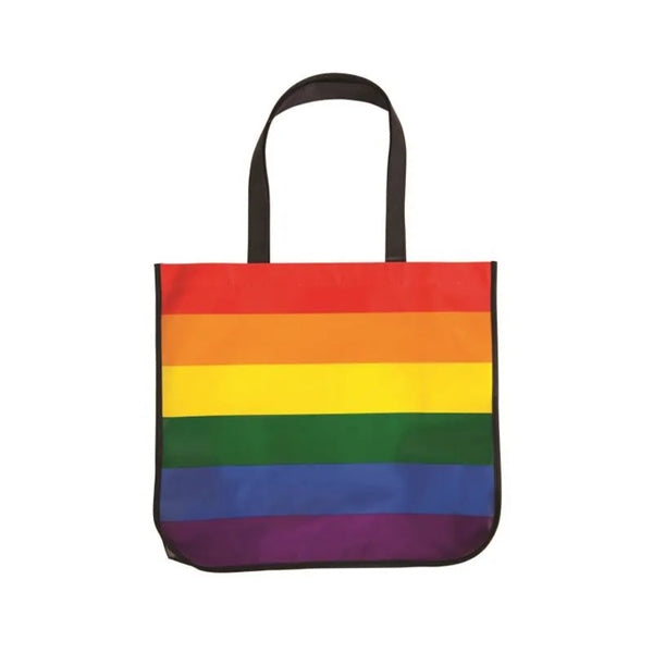Large Rainbow Laminated Tote Bag