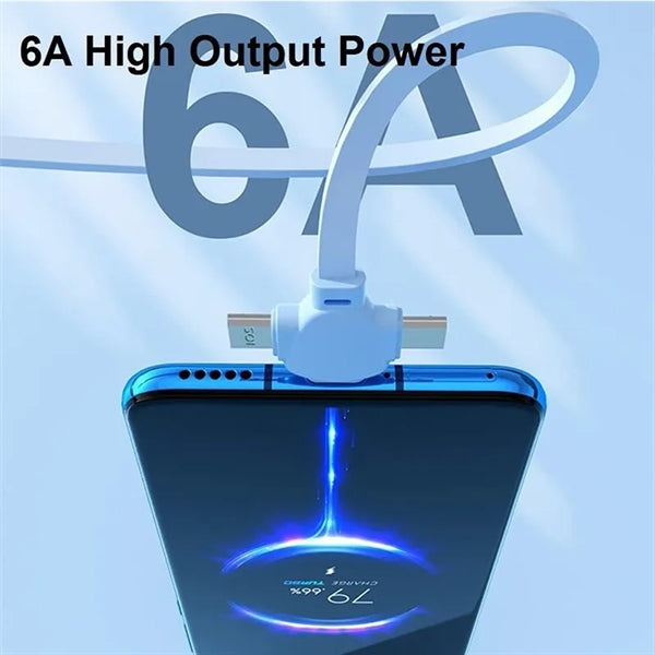 120W 3 in 1 Telescopic Charging Cable