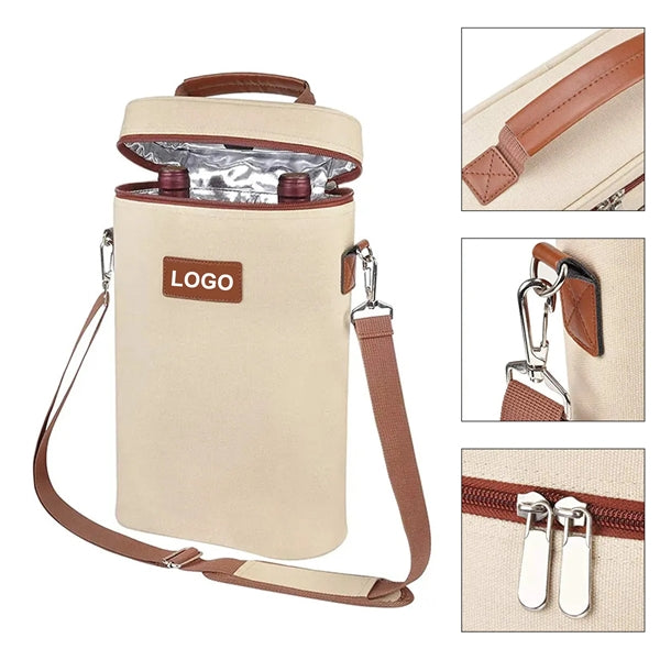 Insulated Wine Carrier Tote Cooler Bag