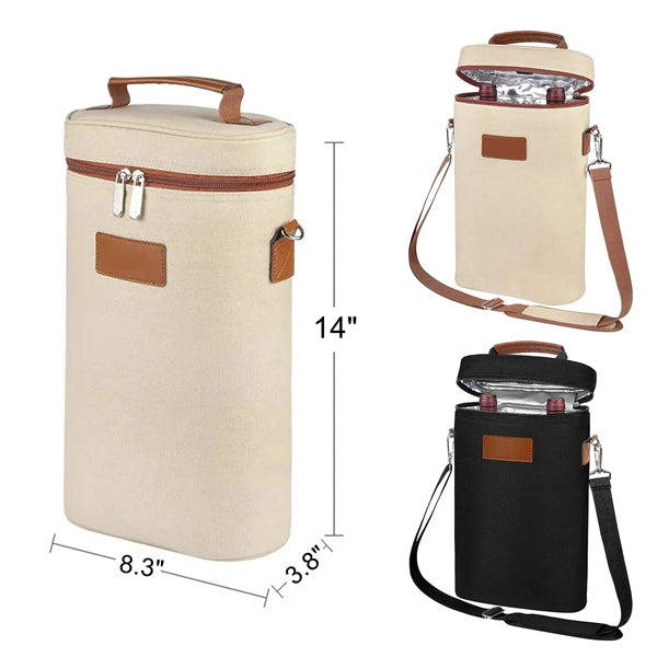 Insulated Wine Carrier Tote Cooler Bag
