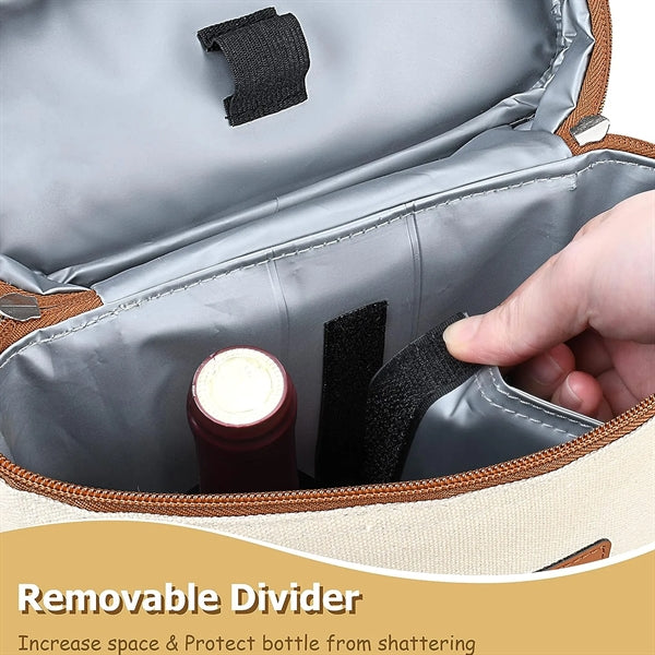 Insulated Wine Carrier Tote Cooler Bag