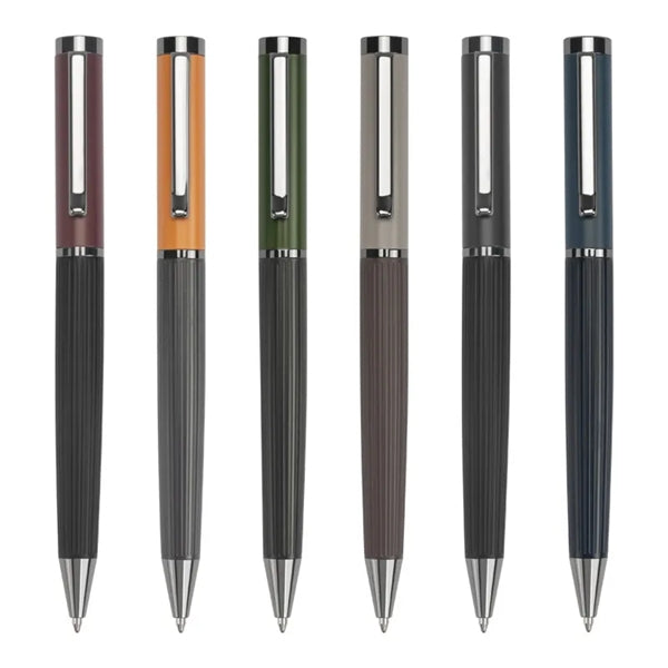 Metal Retractable Twist Open Ballpoint Pen Refillable
