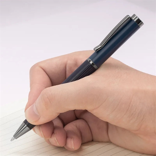 Metal Retractable Twist Open Ballpoint Pen Refillable